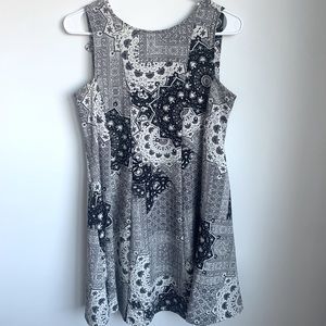 Zara Basics Patterned Dress